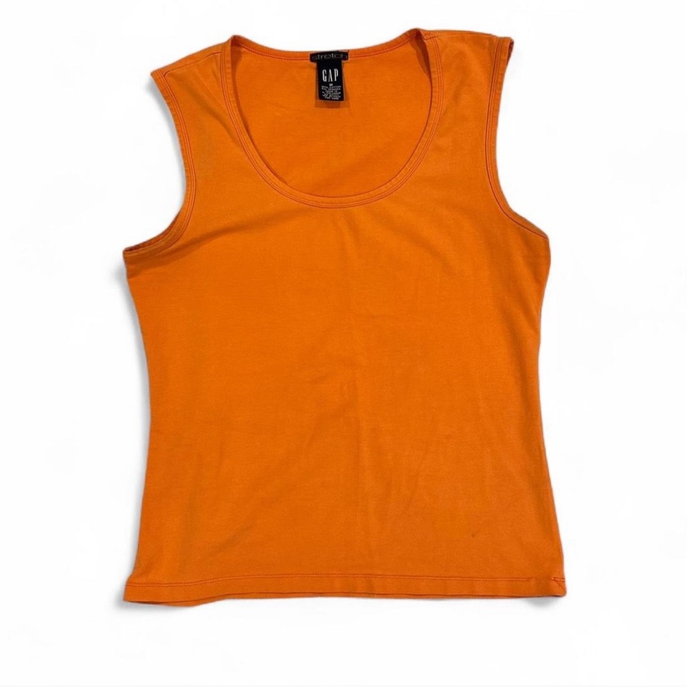 GAP Women's Vibrant Orange Tank Top